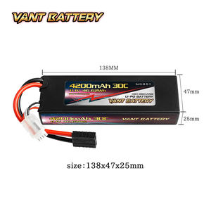 Vant 3S Lipobatterij 4200Mah 30c 11.1V 2S Formaat Harde Hoes Met Deken & Trx Plug Voor Rc Auto - Product Image 4