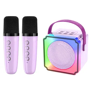 Mini Karaoke Microphone Bt Âm Nhạc Máy Nghe Nhạc Karaoke Máy Loa Di Động Với Micro Không Dây