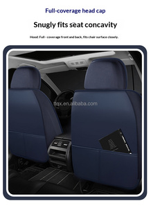 Housses de siège de voiture en cuir Nappa rouge, luxe, respirantes, 360° °   Protection intégrale toutes saisons pour <span class=keywords><strong>Hyundai</strong></span> Elantra Tucson Kona I20 <span class=keywords><strong>I30</strong></span> - Product Image 3