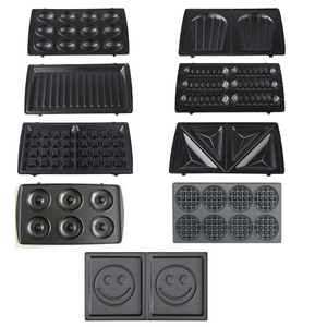 Máquina Eléctrica Multifunción 9 en 1 y 8 en 1 Desmontable para Hacer Waffles Triangulares, Donuts, Nueces, Hot Dogs, Pasteles y Platos con Forma de Sonrisa - Product Image 6
