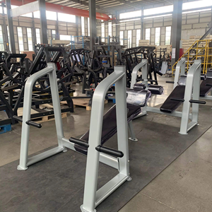 <span class=keywords><strong>Banc</strong></span> de musculation inclinable SK Commercial avec système de verrouillage des jambes, roulettes de rangement, crochets en J réglables, équipement de musculation à poids libre CE - Product Image 5