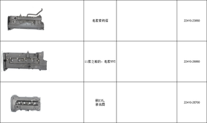 22410-26610ヒュンダイアクセントエラントラゲッツクーペキアセラト用1.6LG4EDエンジンシリンダーヘッドバルブカバー - Product Image 5