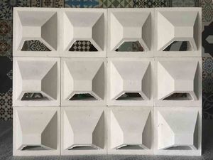 Panel decorativo de cemento CTS Geometric Breeze, reforzado con hilo de polipropileno, para patio y jardín. - Product Image 4