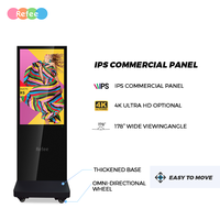 Pantalla Publicitaria Digital REFFE, de Pie, para Uso en Interiores/Exteriores, Pantalla LCD con Ángulo de Visión de 178°, Reproductor Multimedia Multi-OS