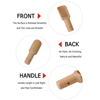 Cuillères en bois de bambou écologiques, petites et courtes, pour buffet de bonbons, cuisine, mesure, mini-cuillères plates en bois pour le bain et les voyages, vente en gros