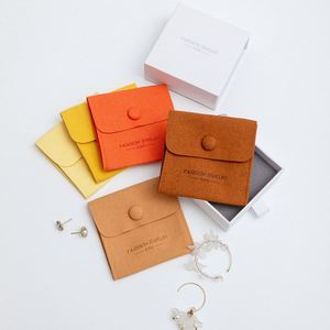 Wholesale Microfiber Jewelry Pouches <b>Earrings</b> Velvet Pouch for Jewelry Custom Printed Jewelry <b>Box</b> Packaging Bag - Product Image 2