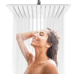 CYEN 고압 현대적인 디자인 쉬운 설치 크롬 304 스테인레스 스틸 사각 강우 욕실 샤워 헤드