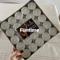 Bougies chauffe-plat multicolores en vrac, paquets de 50 ou 100, sans fumée, en cire de paraffine, durée de combustion de 4 heures, coupelles en aluminium, pour mariages, maison, vente en gros
