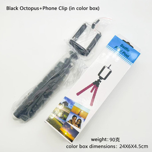 Práctico trípode de pulpo de esponja soporte de fotografía de viaje Vlog soporte de teléfono de transmisión en vivo para GoPro Hero 13 12 11 10 negro - Product Image 6