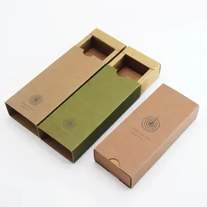 Custom Recyclable Cardboard Small Incense Sticks Packing Gift Box Slide Out Drawer Incense Packaging Box For Incense