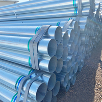 Tuyau en acier galvanisé de qualité supérieure ASTM DIN GB JIS BS EN 26,9 mm 42,4 mm 76,1 mm, tuyau GI 5,8 m 6 m pour l'irrigation