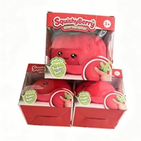 Jouet anti-stress souple en forme de fraise, réaliste, à remontée lente, prix direct usine