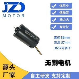 Motor CC sin escobillas JZD3657 0688A, marco 3657, 3000 RPM, imán permanente, montaje con brida, totalmente encapsulado - Product Image 5