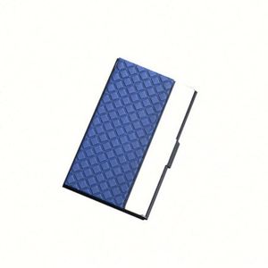 Estuche para Tarjetas de Visita de Metal Plateado de Acero Inoxidable de Lujo con Logotipo Personalizado de Alta Calidad en Cuero PU - Product Image 3