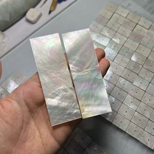 B lớp một bên có vết nứt đôi phẳng 90*30*3mm trắng tự nhiên mẹ của ngọc trai trang sức phụ kiện vỏ hạt lỏng - Product Image 4