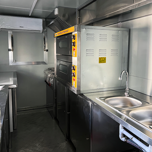 CE/DOT Certified Metal <strong>Food</strong> Trailer 4-Wheel Traction 16-18ft Length <strong>Fast</strong> <strong>Food</strong> Hotdog Snack <strong>Cart</strong> Mobile Restaurant Retail Easy - Product Image 6