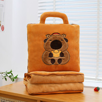 Oreiller Capybara, Couverture de Sommeil Nocturne, Couette Climatisée, Jouet pour Enfants, Cadeau pour Fille