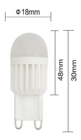 Promo Pabrik Lampu LED Mini G9 2W 200LM Bebas Kedip 230V Bersertifikat ERP Dapat Diredupkan