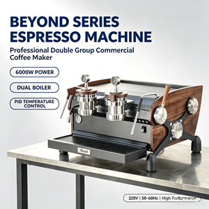 Máquina de Café Semiautomática Profesional de Doble Grupo con Bomba Rotativa de Grado Comercial y Doble Boquilla de Vapor para Cafeterías y Hoteles - Product Image 3
