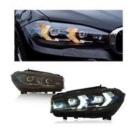 Ensemble de phares LED complets pour BMW X5 F15 X6 F16 2014 2018, phares modifiés de style serpent DRL, style démon