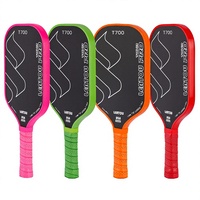 Raquette de pickleball monobloc en fibre de carbone mate T700 Tour Pro, flexible, avec logo personnalisé Jiule, taille personnalisée, Schlger
