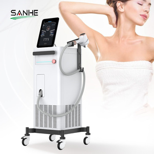 Mesin Laser penghilang rambut, daya tinggi 3000W 4 titik dapat ditukar ukuran 808nm Diode Laser dengan sistem Android penganalisa rambut - Product Image 2