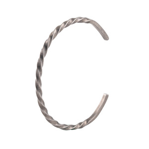 Twisted Square Line <b>Titanium</b> Steel Open Bracelet Unisex Jewelry 3mm For Couple Fashion Accessory - Product Image 5