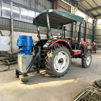 Machine à granulés d'aliments pour animaux 220V, alimentée par tracteur, 100-120kg/h, nouvelle conception pour bovins, ovins, volailles sur petites exploitations