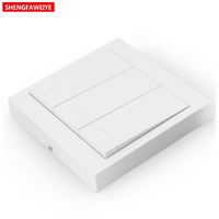Boîtier mural intelligent en plastique ABS pour télécommande électrique, 86*86*13mm, interrupteur tactile, indice de protection IP54, durable, anti-poussière, facile à installer