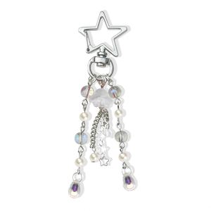 Llavero con Luz en Forma de Estrella y Medusa, Estilo Dulce y Moderno, con Impresión UV en Aleación de Medusa - Product Image 3
