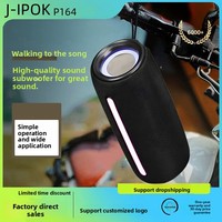 Haut-parleur Bluetooth en tissu avec batterie interne, lumière flash RGB 5-10W, étanche IPX6, avec port Type-C pour la douche
