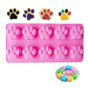 Strumenti per torte di qualità alimentare 10 oggetti per dolci con gatto gatto a forma di zampa di cane in Silicone stampo per cioccolato stampi per torte - Product Image 6