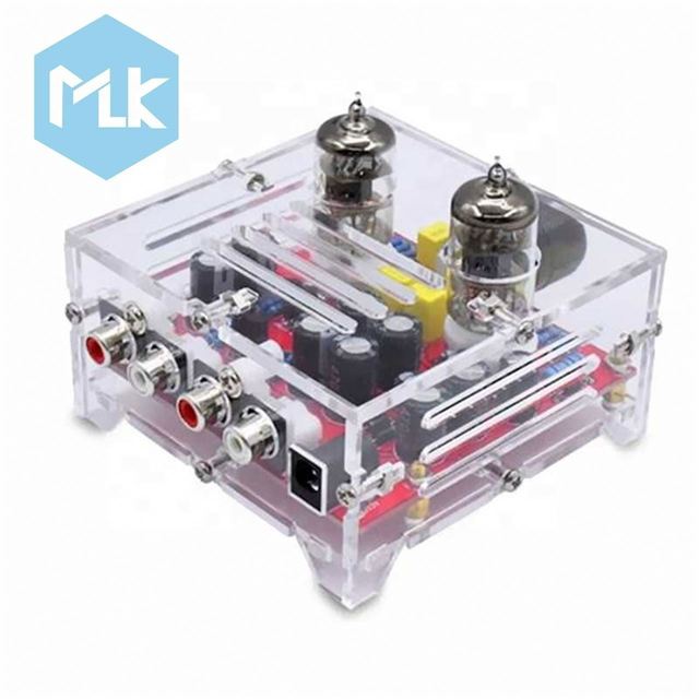 MLK XH-A201 6J1 HIFI Class a Tone Board with Crystal Case Audiophile Tube Preamp Board Electron Tube Amplifier