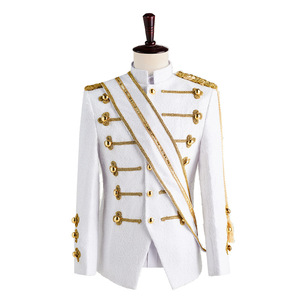 Veste à paillettes tressée dorée de qualité supérieure pour hommes, idéale pour les défilés de carnaval de Cologne et les événements de Fasching allemand - Product Image 4
