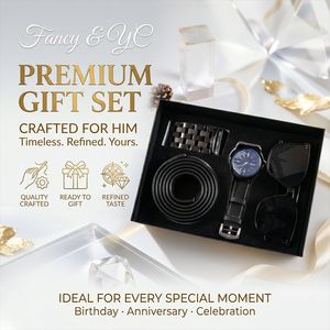 Set <span class=keywords><strong>Regalo</strong></span> da Uomo per Affari con Orologio <span class=keywords><strong>al</strong></span> Quarzo e Portafoglio, Idea <span class=keywords><strong>Regalo</strong></span> per San Valentino - Product Image 1