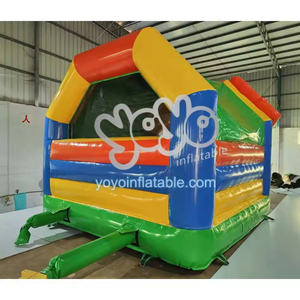 Château gonflable commercial pour enfants et adultes, trampoline gonflable, château sauteur avec toboggan, à vendre - Product Image 5