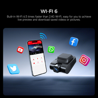 LINGDU kamera dasbor Wifi V620, kamera DVR mobil 4K layar 2.4 inci 6 ADAS kontrol suara Bluetooth lensa ganda sudut 2 saluran 4K + 1080P