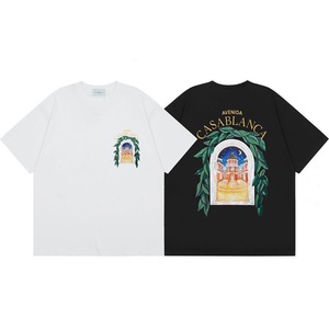 T-shirt da <span class=keywords><strong>uomo</strong></span> vintage oversize in cotone con stampa Arch <span class=keywords><strong>Tennis</strong></span> Club, bianco, nero, multicolore, a maniche corte, traspirante, casual - Product Image 5