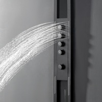 Panneau de douche mural LED de haute qualité en acier inoxydable 304, nouvelle mode, étanche, pluie et massage multifonction pour salles de bain