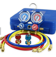 Manomètre de pression en laiton pour collecteur de climatisation, kit d'outils R134a R404 pour réparation automobile et usage domestique