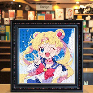Sailor Moon Cartoon Creative Toy Ornement <span class=keywords><strong>De</strong></span> Chevet Diamant <span class=keywords><strong>Peinture</strong></span> avec Cadre En Gros pour Les Vendeurs <span class=keywords><strong>De</strong></span> Rue - Product Image 5