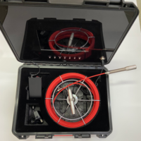 Caméra d'inspection de tuyaux HD avec fonction Pan-Tilt, caméra endoscopique industrielle pour plomberie, caméra de drainage et d'égout avec câble de 30 m