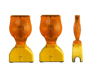 Multifunction Base Solar Traffic Light Solar Flashing Light Traffic Warning Light