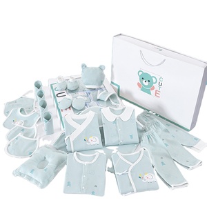 Nouvel ensemble cadeau décontracté 100 % coton pour bébés nouveau-nés avec motif de dessin animé mignon, vêtements unisexes - Product Image 1