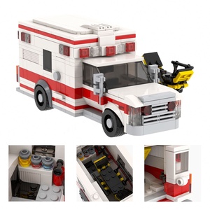 MOC4155-4160 Racing Sport Car Veneno Ambulância 3180 Homem Fiedler Coletar Montar Plástico DIY Educação <span class=keywords><strong>Building</strong></span> <span class=keywords><strong>Blocks</strong></span> Kids Brinquedos - Product Image 4