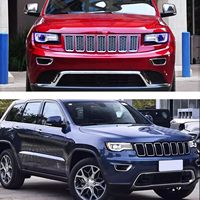 Ensemble de phares VLAND 12V compatible avec Grand Cherokee WK2 4ème génération 2014-2021, réflecteurs ambre/transparent, paire