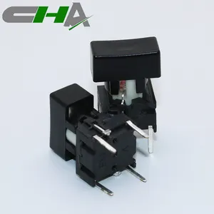 CHA led tact switch C3102A series with 12.5*6.5mm rectangular cap can be custom symbol