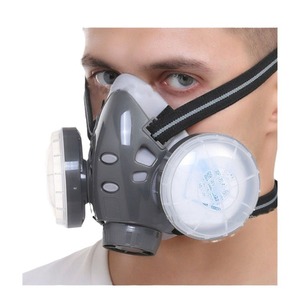 Masque respiratoire industriel avec filtre en caoutchouc pour la protection des travailleurs dans l'exploitation minière et le travail de meulage - Product Image 5