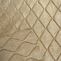 100% tissu en daim plissé en polyester tissu en daim froissé avec un design différent pour le ZH20878-5 de tissu de vêtement