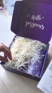 Set de Regalo de Bolígrafo Morado, Termo de Acero Inoxidable de 20oz, Vela de Cristal, Caja de Regalo Personalizada, Regalo Promocional de Año Nuevo - Product Image 3